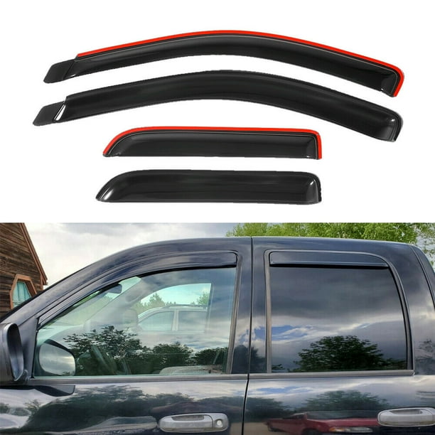 InChannel Window Vent Visors for 20032009 Dodge Ram 2500 3500 1500 Quad Cab