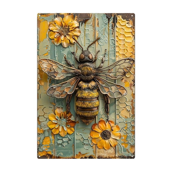 YIKA Metal Sheet Art Waterproof And Sunburn Protection Wrought Iron Wall Hanging Decor D
