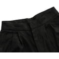 thumbnail image 6 of Amazhiyu Women's Linen Crop Pants Wide Leg Straight Pleated Front Ankle Trouser, 6 of 8