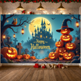 thumbnail image 5 of Pumpkin Decoration Happy Halloween Outdoor Decoration Haunted House for Halloween Party Outdoor Event Autumn Celebration, 5 of 9
