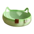 thumbnail image 4 of Cama para gatos de cuerda tejida, sofá de casa transpirable para gatitos con pelota de cuerda para jugar, cesta para dormir para interiores, otros S, 4 of 8