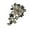 Gray, variant on Vintage Flower Pin Elegant Crystals Detailing Ladies Jewelry Statement Pieces