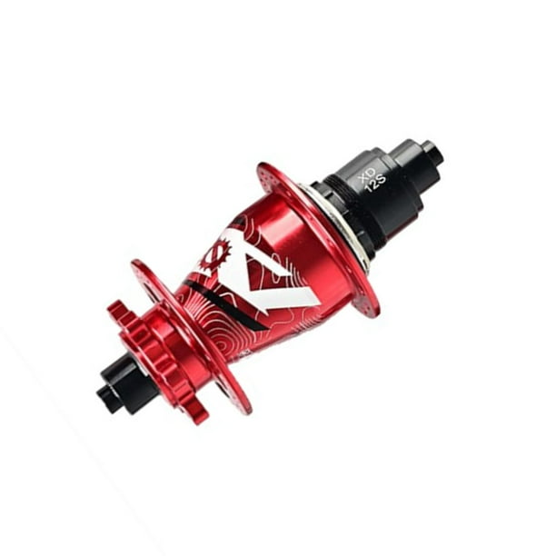 Greeniant Cubo de rodamiento Superficie lisa 144 Sonidos Palanca de liberación rápida Eje de rueda multicolor Clics Ejes de metal traseros delanteros Ciclismo Rojo Cubo de rodamiento/XD Greeniant OD026397-17