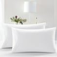 thumbnail image 3 of ANMINY Pillowcase Set of 2 Pillow Cases 300 Thread Count Soft Cotton Bed Pillow Covers Standard Size 20"x26" White, 3 of 6