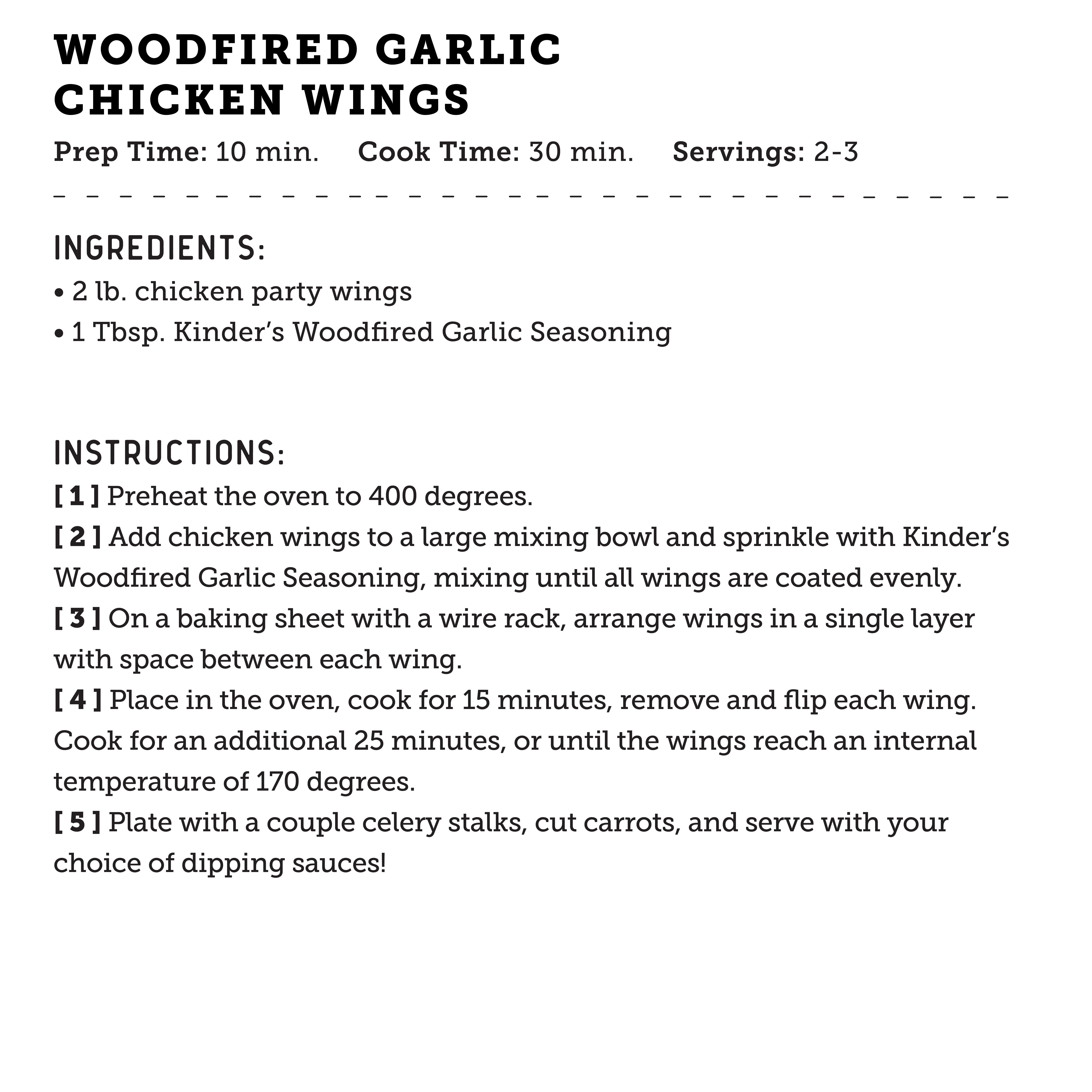 (8 pack) Kinder's Woodfired Garlic Seasoning Blend with Smoked Garlic and BBQ Spices, 2.3 oz