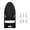 Black, variant on Heat  Iron Holder Wall Mount, 2,in,1 Design with Hook, Durable PBT Plastic, Holds Up To 48.5lbs