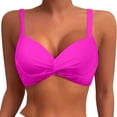 thumbnail image 1 of Women Underwire Bikini Top Push Up Bathing Suit Top Padded Bra Swimsuit Top Swimwears Tankinis Set L, 1 of 4