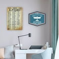thumbnail image 4 of Vintage Aviation Phonetic Alphabet Decor, 12x8 Inch Alphabet Poster Metal Tin Sign Wall Art Decor Pilot Gifts for Pilots Veterans Enthusiasts Office Classroom Man Cave Decoration, 4 of 7
