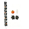 thumbnail image 3 of Cadancy Halloween Garland Artificial Maple Leaf Vine with Pumpkins, Fall Harvest Decor for Fireplace Mantel Door, Spooky Autumn Thanksgiving Indoor Outdoor Party Decorations, 3 of 7