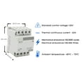 thumbnail image 6 of Shopcorp 63 Amp 4 Pole Normally Open IEC 400V Contactor (Silent Operation) – 110/120VAC Coil, Motor Load 40A and Lighting Load 63A with Mounting Base for DIN Rail, 6 of 7