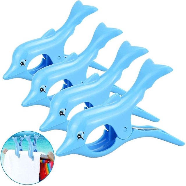 Taian 4pcs Toalla de playa Clip Plástico grande Silla de sol Clip A prueba de viento Toalla de playa Clip Silla de sol Pinza de ropa 8 * 12 cm Para edredón Ropa Pantalones al aire libre ShuxiuWang 8390612499425