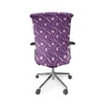 thumbnail image 5 of Ambesonne Fashion Office Chair Cover Stretchable High Back, Lipstick Powder Scissor Art, Blue Violet Seafoam, 5 of 6