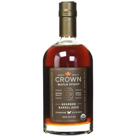 Crown Bourbon Barrel Aged Maple Syrup with Robust Flavor 25 Fluid Ounce