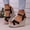 Black, variant on Women's Wedge Peep Toe Sandals, Spring/Summer Buckle Strap Design High Heel Look Trendy Comfortable Sandals with Arch Support Black