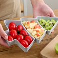 thumbnail image 3 of Christmas Tree Shape Dry Fruit Plate Candy Snacks Nuts Dish Bowl Breakfast Tray, 3 of 7