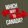thumbnail image 3 of CafePress - Which Way To Canada? T Shirt - Men's Classic Graphic Cotton T-Shirt, 3 of 4