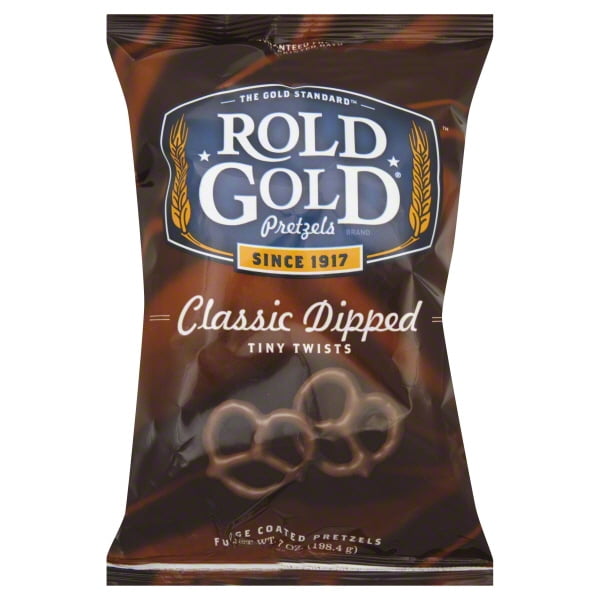 Rold Gold Classic Dipped Tiny Twist Fudge Coated Pretzels, 7 Oz