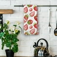 thumbnail image 4 of Strawberry Gifts Kitchen Towels - Trendy Summer Strawberries Dish Towels, Preppy Fruit Kitchen Decorative Absorbent Dishcloths Hand Towels for Cooking Baking Decor 18x26 Inches, 4 of 6