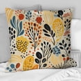 thumbnail image 2 of Designart "Boho Botanical Serenity in Beige and Yellow" Animal Print Printed Throw Pillow, 2 of 5
