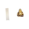 thumbnail image 1 of Lámpara de pie para sala de estar con pantalla y escultura de Buda Maitreya. Adorno de mesa Feng Shui para decoración de aniversarios., 1 of 8