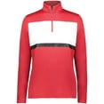 thumbnail image 2 of Holloway Sportswear L Womens Prism Bold 1/4 Zip Pullover Scarlet/White 222791, 2 of 5