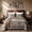 Brown, variant on Flymme Reversible Brown Boho King/Cal King Quilt Set, 3-Piece Bohemian Aztec Microfiber Bedspread, Soft Lightweight All-Season Coverlet (1 Quilt, 2 Shams)