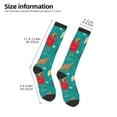 thumbnail image 4 of Zufioo Hens And Rooster Print Long High Thigh Socks Knee-High Warm Stocking Women Boot Sock Leg Warmer High Socks for Daily Wear, Cosplay, 4 of 6