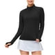 thumbnail image 2 of Ailaofu Women's Long Sleeve Shirts with Thumb Holes Athletic Workout Hiking Running Shirt 1/4 Zip Pullove, 2 of 6