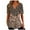 Brown, variant on Women's Shirts Summer Fashion V-neck Casual Top Loose Print Basic Tees Shirts Blouses Sky Blue B XL, US Size:10