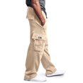 thumbnail image 3 of NIEWTR Men's Casual Pants Lightweight Hiking Running Workout Outdoor Sports Cargo Pants Athletic Lounge Pants (Beige,5XL), 3 of 6