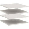 Mainstays Modular Storage 4 Shelf Add-On Kit, White