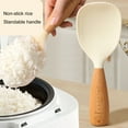 thumbnail image 6 of Opvise Silicone Rice Spoon Non-Stick Food Grade with Standing Feature High Temperature Resistant Rice Spoon Yellow, 6 of 7