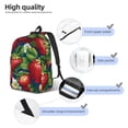 thumbnail image 5 of Balery Strawberry2 Vintage Canvas Backpack for Men and Women - Large Capacity, Durable Travel Laptop Bag for School, Work, Hiking, and Outdoor Activities, 5 of 7