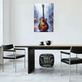 thumbnail image 5 of HFDF Music Room Decor Guitar Wall Art Minimalist Musical Themed Picture Vintage Musicalstruction Canvas Prints Painting Poster Modern Artwork for Bedroom Living Room Home Decoration 12x16inch Framed, 5 of 6