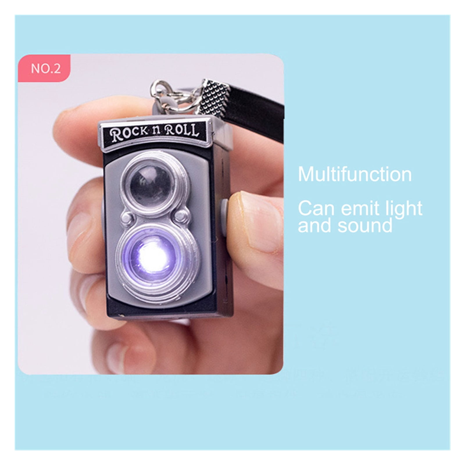 Camera Keychain Car Key Chain Key Ring Creative Small LED Camera KeyChain with Flashlight