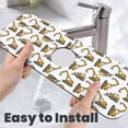 thumbnail image 6 of Sikiie Funny Excavator Splash Guard for Sink Faucet-1 PC Super Absorbent Fast Drying Mat Sink Gadgets-Splash Guard for Kitchen, Sink Mat, 6 of 7