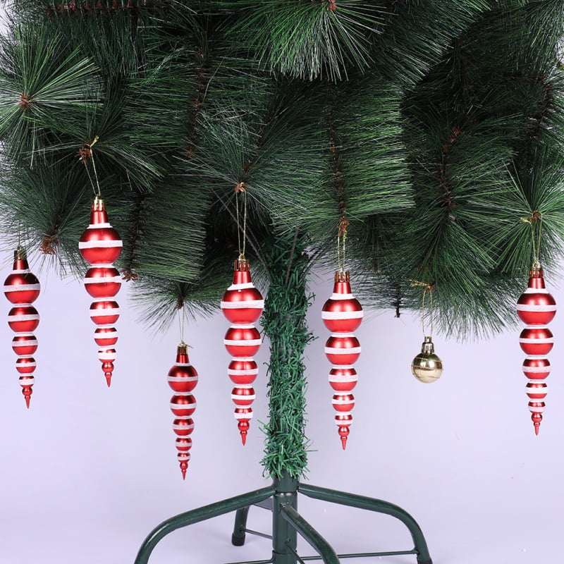 Set of 12 Icicle Vintage Christmas Tree Decorations Xmas Ornaments Hanging 14cm Set of 12 Icicle Vintage Christmas Tree Decorations Xmas Ornaments Hanging 14cm