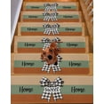 thumbnail image 2 of Home Sweet Home Stair Treads Non Slip for Steps Plaid Bow 15 Pcs Reusable Adhesive Stair Runner Mats for Dogs Elders Carpet Treads Rugs for Staircase 8x30 In, 2 of 7