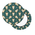 thumbnail image 2 of Naloa Cute Shiba Round Bar Stool Cushion Cover 12-14 inch, Fits Kitchen, Office, Restaurant Chairs - 14 inch, 2 of 7
