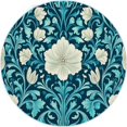 thumbnail image 3 of 3D Print Round Rug 6x6ft Abstract Plants Flowers Washable Large Area Rug, Soft Non-Slip Circle Carpet, Boys Girls Kids Teens Bedroom Carpet Decor Floor Mat, 3 of 6