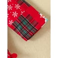thumbnail image 6 of Gureui Toddler Infant Baby Girls Christmas Outfits, Long Sleeve Elastic Waist Romper + Headband 2Pcs Clothes Set, 6 of 8