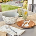 thumbnail image 2 of Better Homes & Gardens 4-Piece Bamboo Melamine Salad Serving Bowl and Utensil Set with Acacia Wood Lid, Grey, 2 of 25
