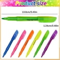thumbnail image 3 of Clearance Fluorescent Highlighter Pen, Smooth Writing Colored Marker Stationery with Pen Clip, Lightweight Long Barrel Highlighter for Notebook Marking, Class Note-Taking and Planner Decoration, 3 of 6