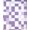 Purple White, Pattern 8, variant on ODIKA Checkered Buffalo Plaid With Symmetrical Gingham Diagonal Accents for Home Office, Gaming Room, Under Desk, Non-Slip Chair-Friendly