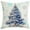 B, variant on Winter Snowflake Bell Pillowcase 18x18 Inch Blue Christmas Throw Pillowcase Set of 2 Christmas Winter Holiday Pillowcase Cotton Linen Cushion Cover for Sofa Home Decor