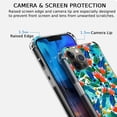 thumbnail image 3 of Tropic Jungle Case for iPhone 14 Pro,Aesthetic Colourful Floral Plant Case for Men Women,Unique Soft TPU Bumper Case Cover, 3 of 5
