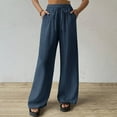 thumbnail image 2 of Lounge Pants Women Wide Leg Pants Women's Long Pants Wide Leg Workwear Casual And Business Pants With Pockets, 2 of 5