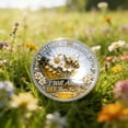 thumbnail image 3 of Bee Kind Positivity Commemorative Coin, Double-Sided Inspirational Bee Token with Kindness & Gratitude Message, Sunflower & Laurel Design, Unique Encouragement Gift for Women, Men, Friends (1pcs), 3 of 7
