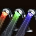 thumbnail image 2 of Led Hand Shower Water-Saving Shower Head Temperature 3 Color Changing Shower Head With Fliter - Large, 2 of 7