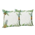 thumbnail image 6 of Ambesonne Tropical Throw Pillow Cover 2 Pack, Frame Style Palm Trees, 18", Multicolor, 6 of 6
